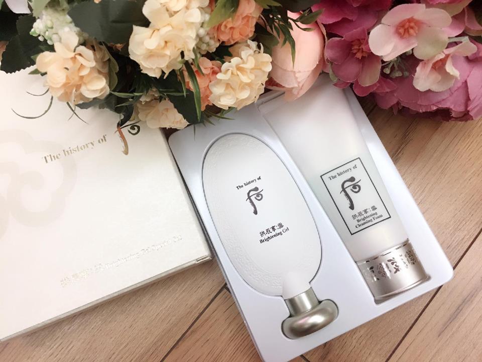 Sét Ký và Sữa rửa mặt Whô trắng da