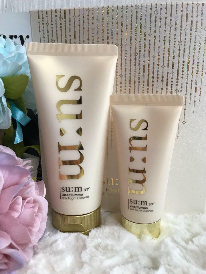 Sữa rửa mặt Su:m37 tái sinh Losec Summa sét khuyến mãi siêu lời khi mua tuýt 180ml tăng ngay tuýt 80ml.