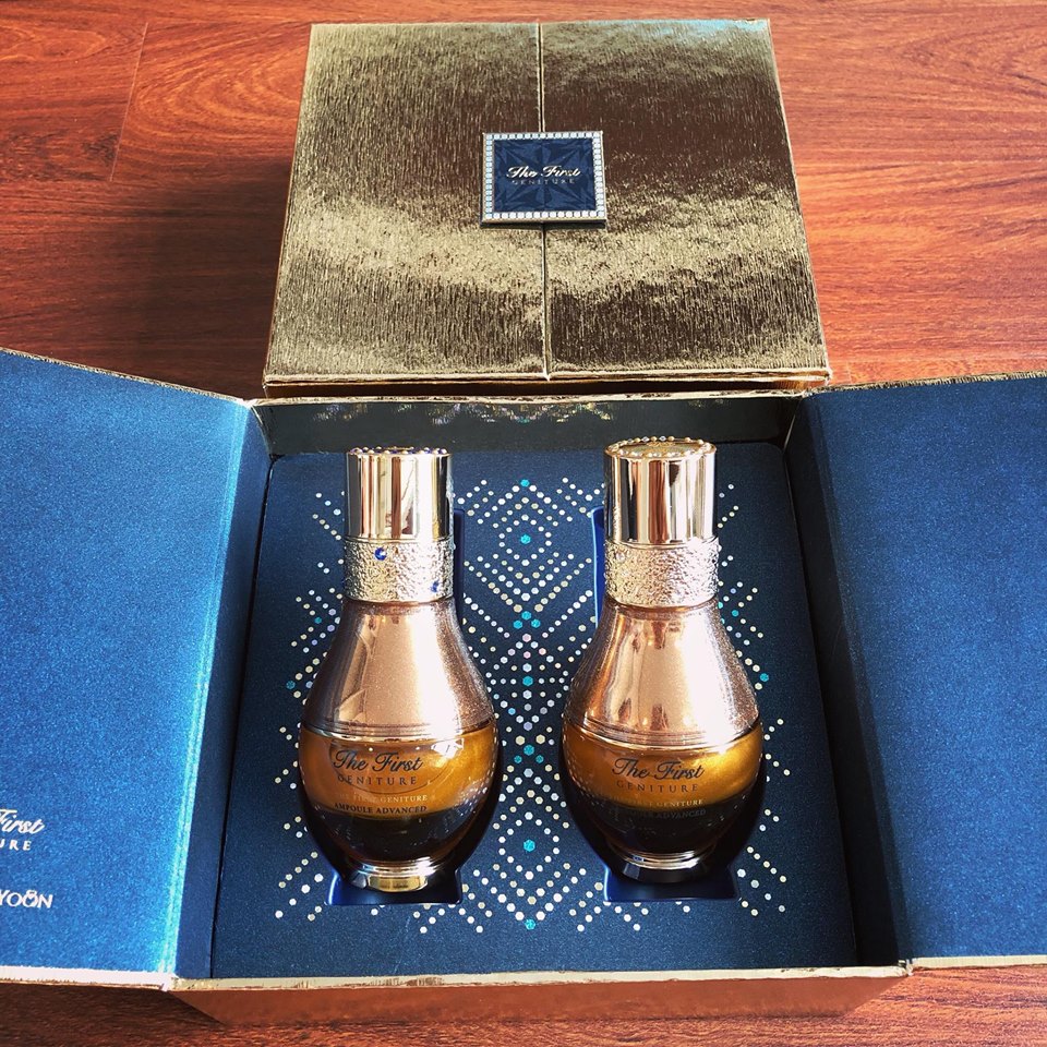 Set 2 chai tinh chất Vàng 24k Ohui The first Về Mẫu limited giúp trị mụn, sáng da , mờ nám, xe nhỏ lỗ chân lông giải quyết mọi vấn đề về da