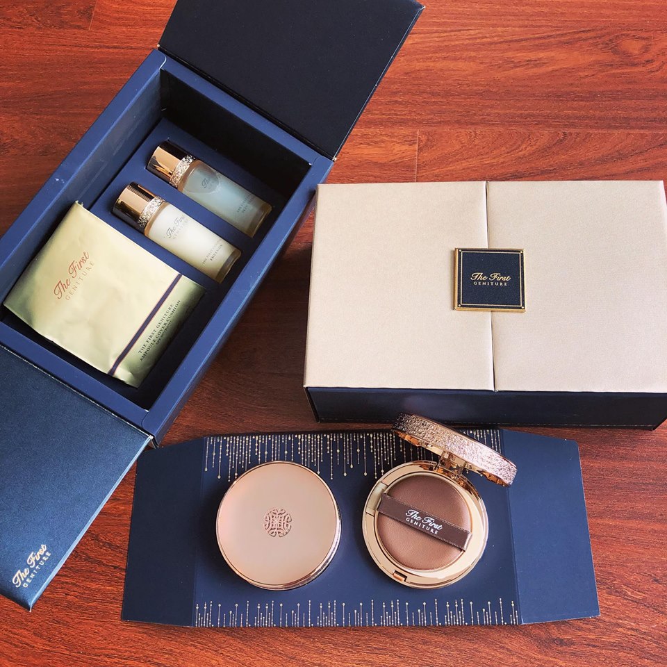 Ohui The First ampoule Cover Cushion spf50 Phấn nước trang điểm đang năng chứa vàng 24k