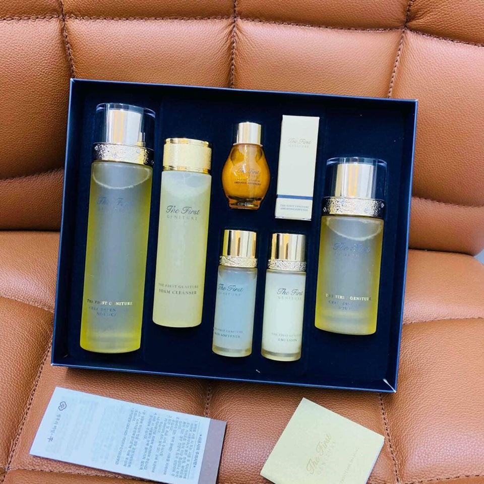 Sét Tinh chất nước thần khởi nguồn Ohui thư first geniture cell essential source tái tạo phục hồi nếp da mềm mượt, sáng mịn se lỗ chân lông