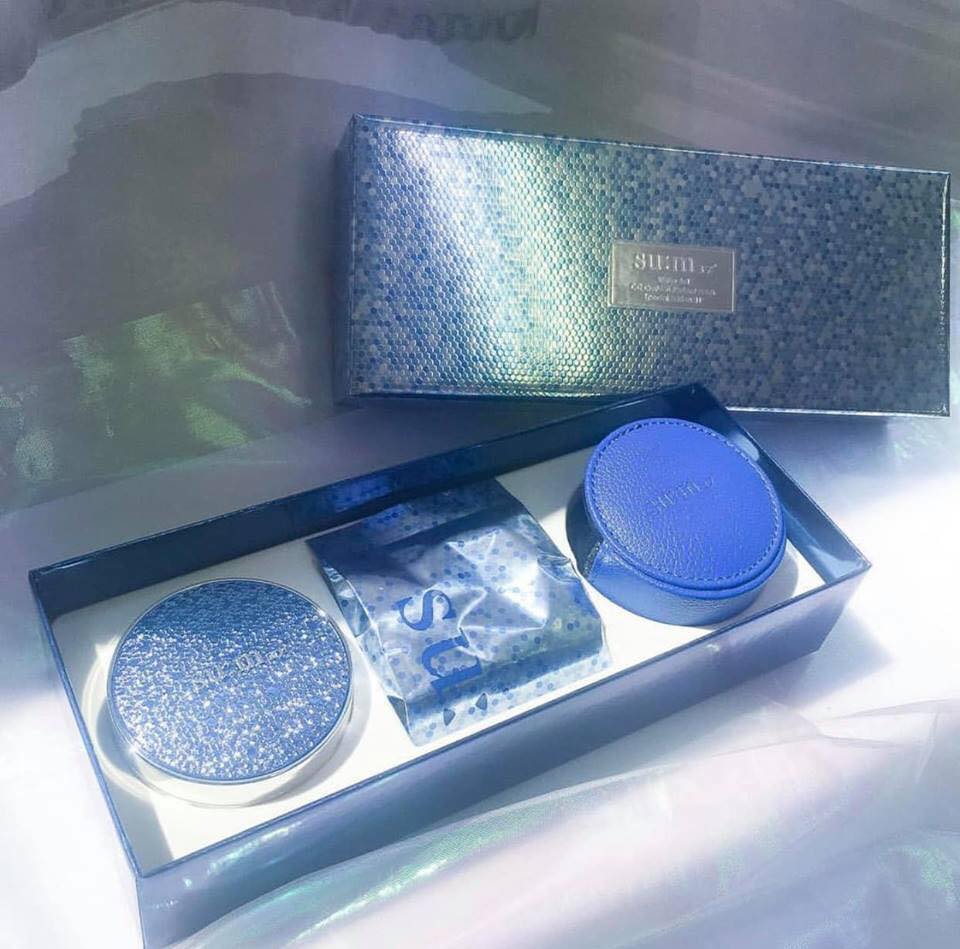 Set CC Cushion Perfect Finish bản Limited 2019 của Su:m37 sp trang điểm hoàn hảo Dành riêng cho các loại da dầu nhờn mụn hỗn hợp, che khuyết điểm chống nắng cao