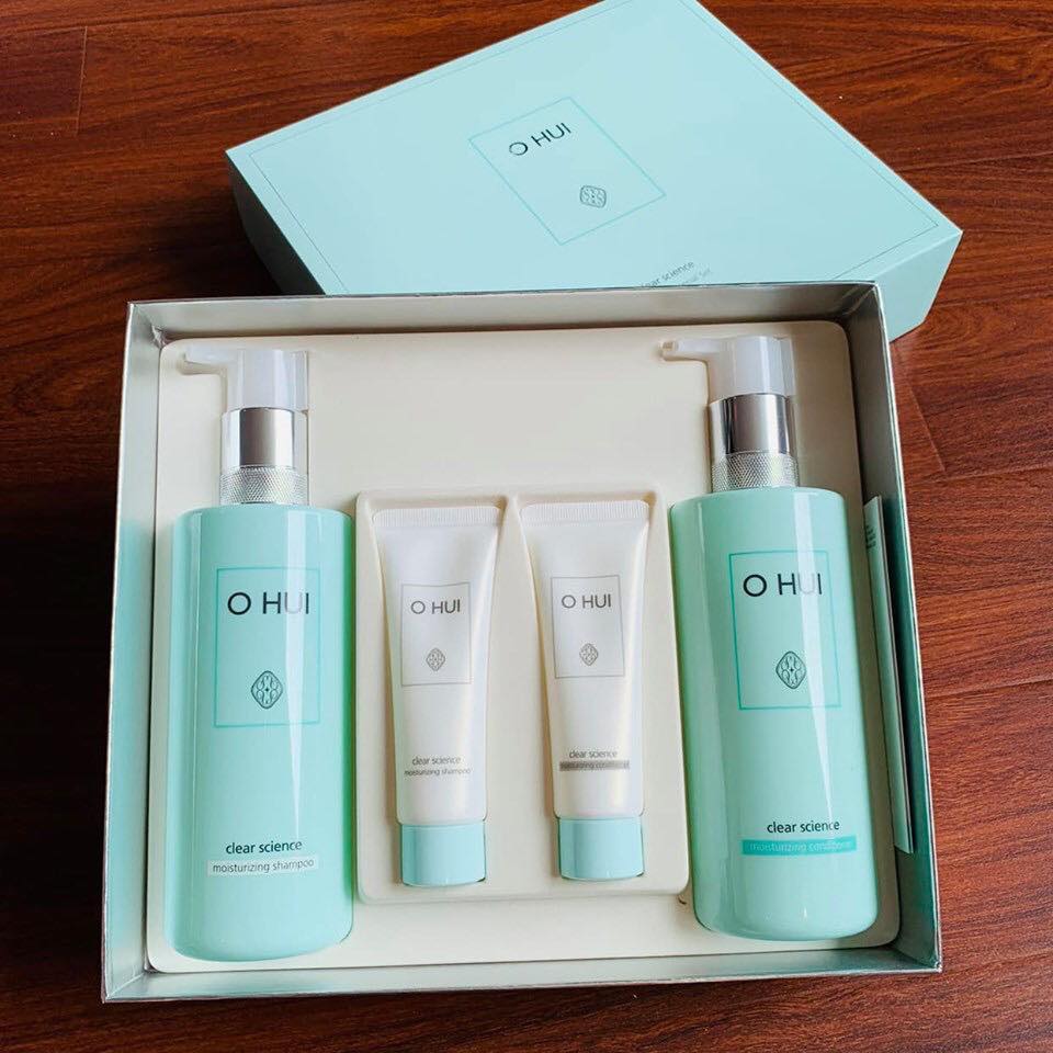 Sét Dầu Gội Xả Ohui Clear Science hair care siêu mềm mượt chống rụng tóc