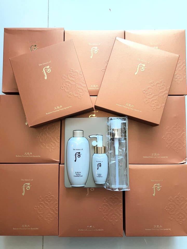 Sét Sữa rửa mặt Hoàng Hậu Whoo cheogidan Radiant Foam tái sinh da cao cấp